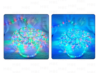 Cuperlight LED Waterproof Pipe Rope Light Transparent RGB 220V 100mt | نبريش ليد مبروم شفاف ملون اخضر و احمر و ازرق