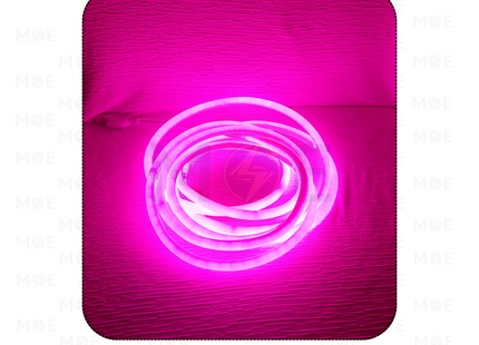 OB Neon LED Waterproof Pipe Rope Light Milky Purple / Pink 220V 50mt | Neon SMD2835 | نبريش ليد مبروم حليبي ضو بنفسجي