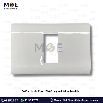 Plastic Cover Plate/ Legrand White 1module