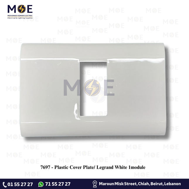 Plastic Cover Plate/ Legrand White 1module