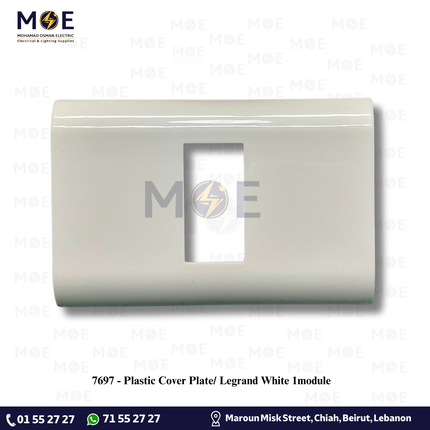 Plastic Cover Plate/ Legrand White 1module