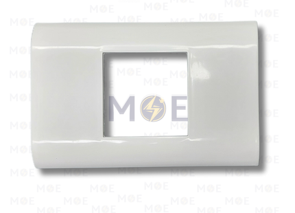 Plastic Cover Plate/ Legrand White 2module | بلاك بلاستيك وطني ابيض