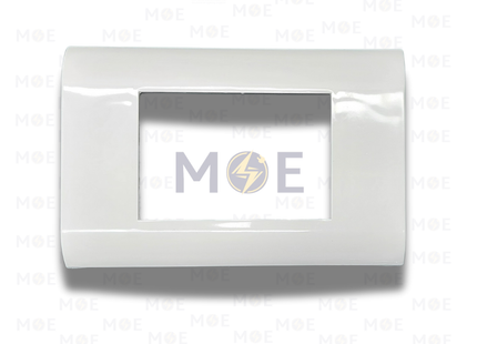 Plastic Cover Plate/ Legrand White 3module | Wh 000084 | بلاك بلاستيك وطني مثلث ابيض