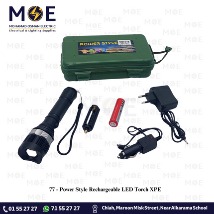 Power Style Rechargeable LED Torch XPE