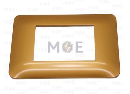 NewVS/ Legrand Plastic Cover Plate Golden Yellow 3module | PGB107 | بلاك بلاستيك اصفر ذهبي