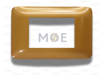 NewVS/ Legrand Plastic Cover Plate Golden Yellow 3module | PGB107 | بلاك بلاستيك اصفر ذهبي