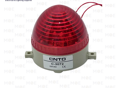 CNTD LED Strobe Light Red 220V 6W | C-3072 | اشارة فلاشر ليد احمر