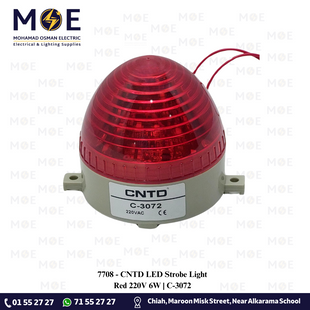 CNTD LED Strobe Light Red 220V 6W | C-3072 | اشارة فلاشر ليد احمر