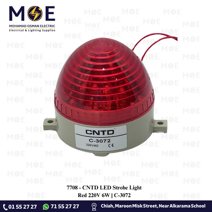 CNTD LED Strobe Light Red 220V 6W | C-3072