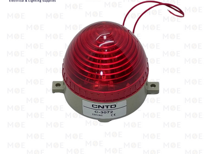 CNTD LED Strobe Light Red 220V 6W | C-3072 | اشارة فلاشر ليد احمر