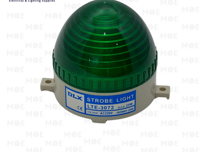 DLX LED Strobe Light Green 220V 25W | LTE-3072 | اشارة فلاشر ليد اخضر