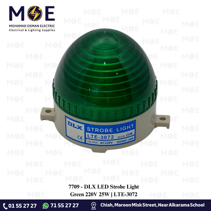 DLX LED Strobe Light Green 220V 25W | LTE-3072