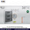 Viko IP40 Flush Mount Distribution Board Smoked Door 314x440x73mm 3Rx12module 36module | 90912036-veko36dm