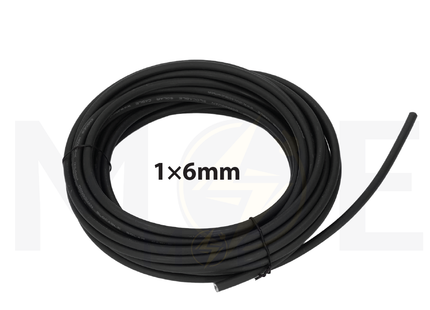 Med Cable Photovoltaic Solar cable | PV Cable Black | PV-XLPE 1x6mm | كابل طاقة شمسية مبروم شعري اسود