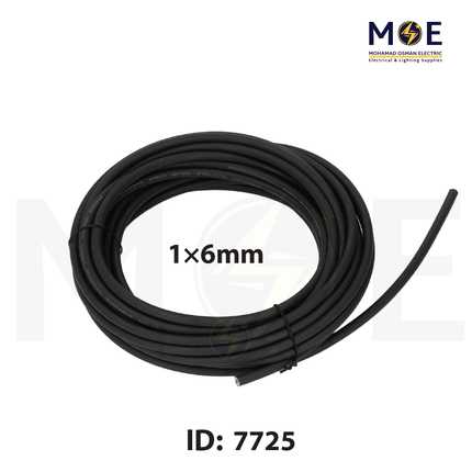 Med Cable Photovoltaic Solar cable | PV Cable Black | PV-XLPE 1x6mm