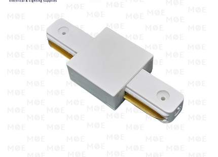 2 Wire Track Light Rail I-Connector White | وصلة جالسة سكة سبوت ابيض