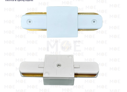 2 Wire Track Light Rail I-Connector White | وصلة جالسة سكة سبوت ابيض
