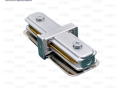 2 Wire Track Light Rail I-Connector Silver | وصلة جالسة سكة سبوت فضي