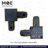 2 Wire Track Light Rail L-Connector Black