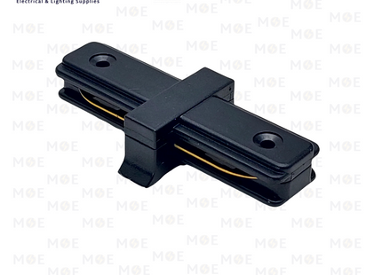 2 Wire Track Light Rail I-Connector Black | وصلة جالسة سكة سبوت اسود
