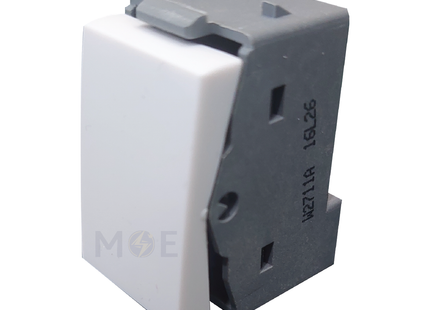 T&J 1way switch white 2P 10AX 250V 0-1 | W2711A | مفتاح مفرد ابيض