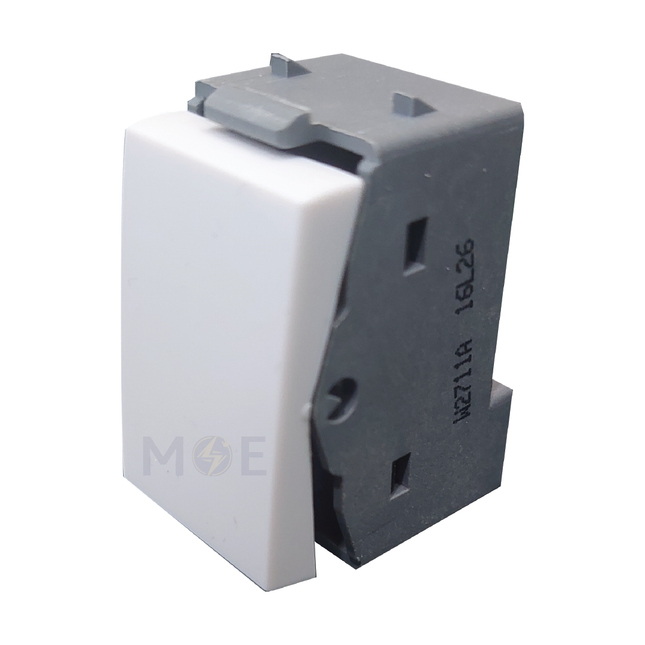 T&J 1way switch white 2P 10AX 250V 0-1 | W2711A | مفتاح مفرد ابيض