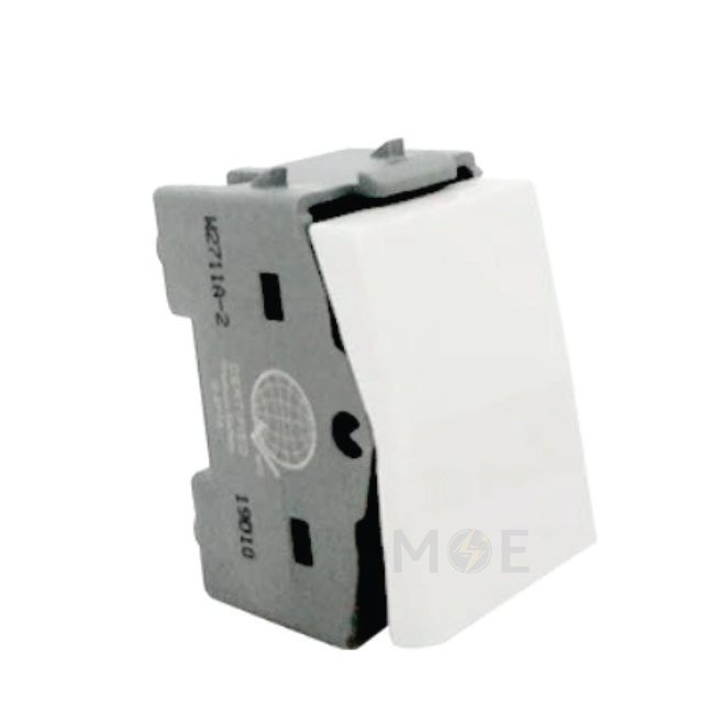 T&J 2way switch white 2P 10AX 250V | W2711A-2 | مفتاح دركسيون ابيض