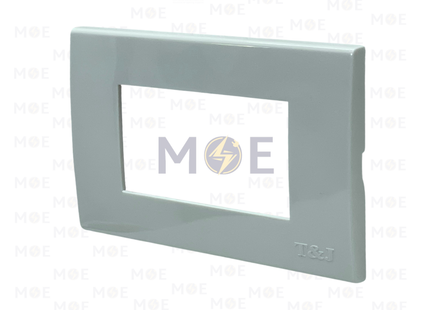 T&J Plastic Cover Plate White 3module | W1103H | بلاك بلاستيك ابيض