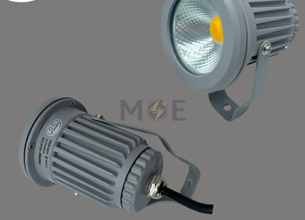 CuperLight Led Gray COB Garden Spike Spotlight Warmwhite IP65 AC85-265V 15W | SV-15W | سبوت شك ليد بي كي رمادي ورم وايت