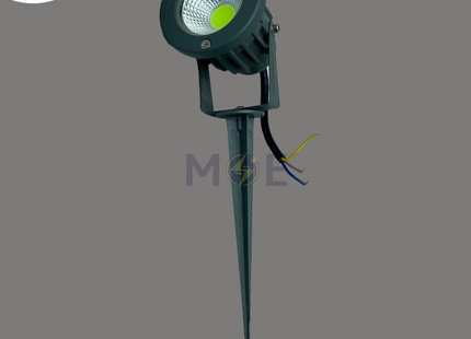CuperLight Led Gray COB Garden Spike Spotlight Green IP65 AC85-265V 7W | 3003-7W | سبوت شك ليد بي كي رمادي ضو اخضر