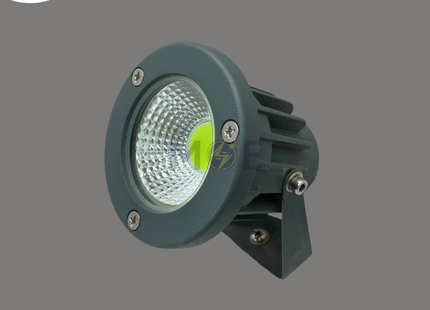 CuperLight Led Gray COB Garden Spike Spotlight Green IP65 AC85-265V 7W | 3003-7W | سبوت شك ليد بي كي رمادي ضو اخضر
