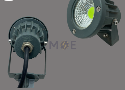 CuperLight Led Gray COB Garden Spike Spotlight Green IP65 AC85-265V 7W | 3003-7W | سبوت شك ليد بي كي رمادي ضو اخضر