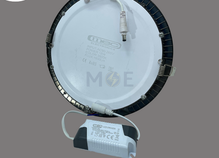Mec LED Downlight/ Panel Light Bronze Ceiling Flush Mounted Circular Warmwhite 20.5cm 18W | سبوت ليد مدور مخفي برونز ورم وايت