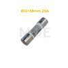 Aelifv Ceramic Tube Fuse Ø10×38mm 20A 1000V DC 20kA gPV | AFPOV-32 فيوز بورسلين