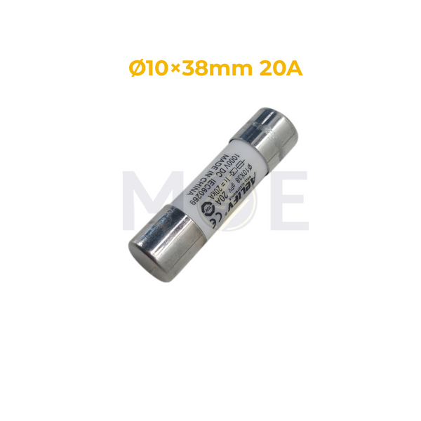 Aelifv Ceramic Tube Fuse Ø10×38mm 20A 1000V DC 20kA gPV | AFPOV-32 فيوز بورسلين