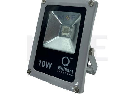 Brilliant SMD LED Floodlight Gray 10W Red 800Lm IP65 | برجكتور ليد انارة مطري رمادي ضو احمر