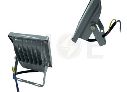 Brilliant SMD LED Floodlight Gray 10W Red 800Lm IP65 | برجكتور ليد انارة مطري رمادي ضو احمر