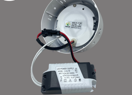 Goldenlight LED Downlight/ Panel Light White (PKW) Ceiling Surface Mounted Circular White 6500K 8.5cm 5W | CP-R-5W | سبوت ليد مدور ظاهر ابيض دايلايت