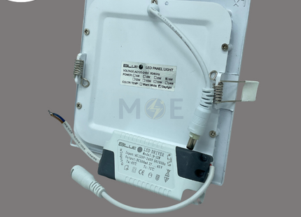 Blue Point LED Downlight/ Panel Light White Ceiling Flush Mounted Square Daylight 13.5cm 9W | سبوت ليد مربع مخفي ابيض دايلايت