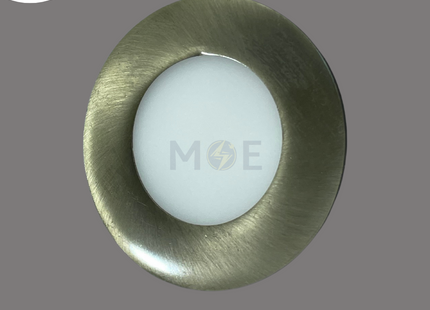 Blue Point LED Downlight/ Panel Light Bronze Ceiling Flush Mounted Circular Warmwhite 7.5cm 4W | سبوت ليد مدور مخفي برونز ضو ورم وايت