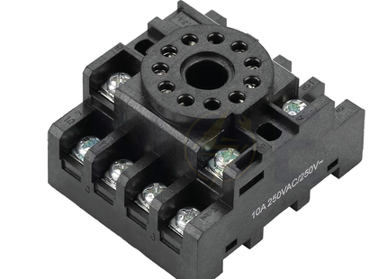 Relay Socket / Base 11Pin PF113A | PF113A | قاعدة ريليه/ تايمر اسود