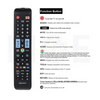 HUAYU Universal Smart Remote Control | Control Replacement For Samsung LCD/LED, Smart TVs Remote Control | RM-D1078+