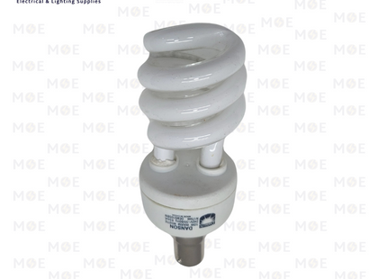 Danson Economic CFL Lamp Spiral WarmWhite B15 10W | DEMS10SBW | لمبة توفير كبس سن رفيع حلزون ورم وايت