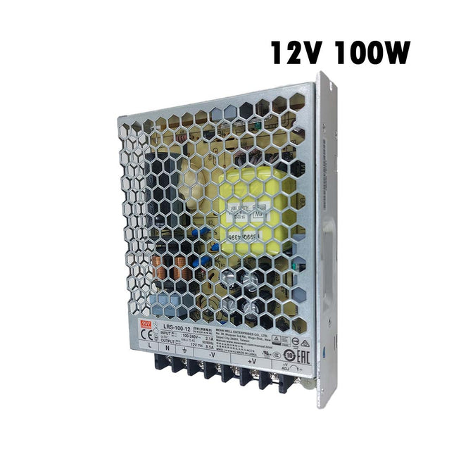 Mean Well Power Supply Unit AC to DC 12V 100W 8.5A | LRS-100-12
