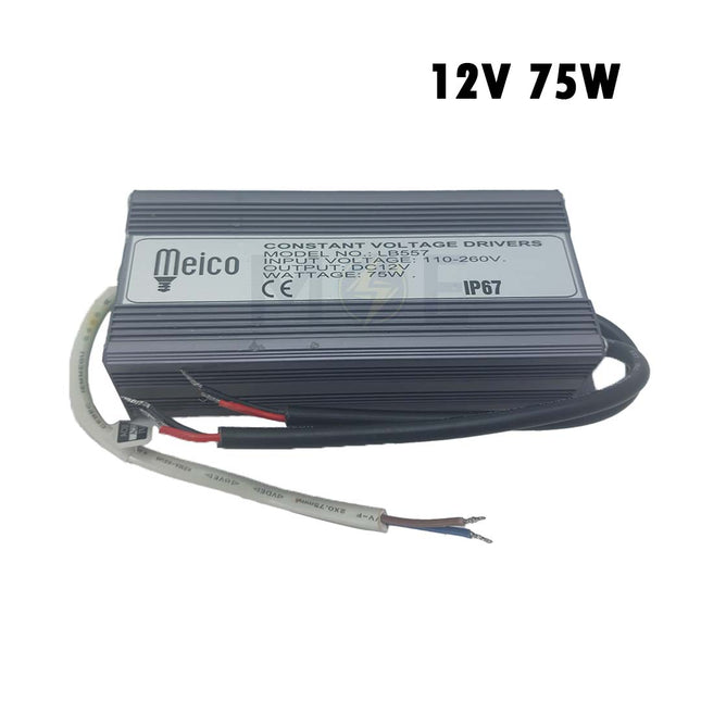 Meico Power Supply Unit Slim IP67 AC to DC 12V 75W | LB557