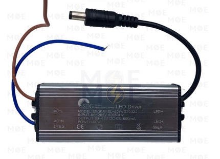 SEG LED Driver Aluminum AC 85-265V DC 63-85V IP65 600mA 60W | GTI220 | ترانس ليد مطري المنيوم