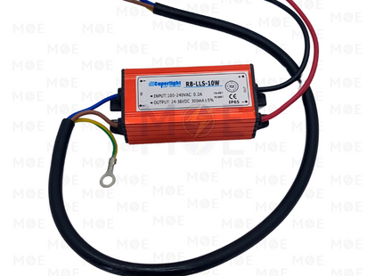 Cuperlight LED Driver Aluminum AC 100-240V DC 24-36V IP65 300mA 10W | RB-LLS-10W | ترانس ليد مطري المنيوم