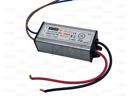 Cuperlight LED Driver Aluminum AC 100-265V DC 32-45V IP65 600mA 24W | MH-10-12*2 | ترانس ليد مطري المنيوم