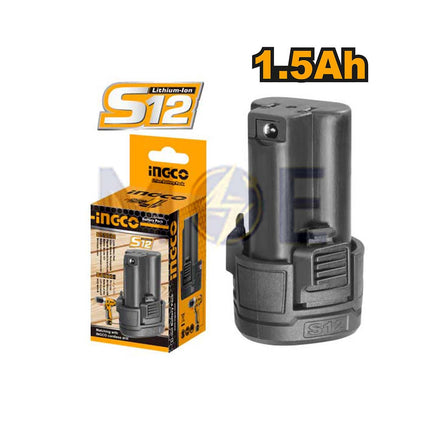 INGCO Lithium-ion Battery Pack for S12 Power Tools 12V 1.5Ah | FBLI12152