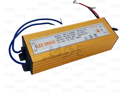LED Driver Aluminum AC 100-240V DC 42-68V IP65 600mA (14-18)x3W 42-54W | JNY-L4260B | ترانس ليد مطري المنيوم